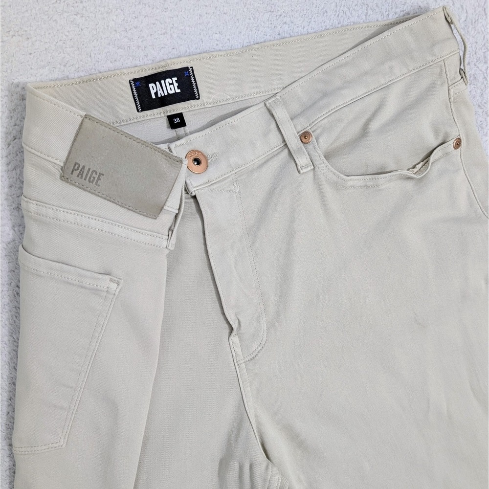Paige Jeans Mens 38x28 Beach Sand Beige Lennox Stretch Comfort Denim